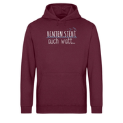 Hinten auch watt · Unisex Bio Hoodie ~ Mooinzen - Küstenliebe GmbH