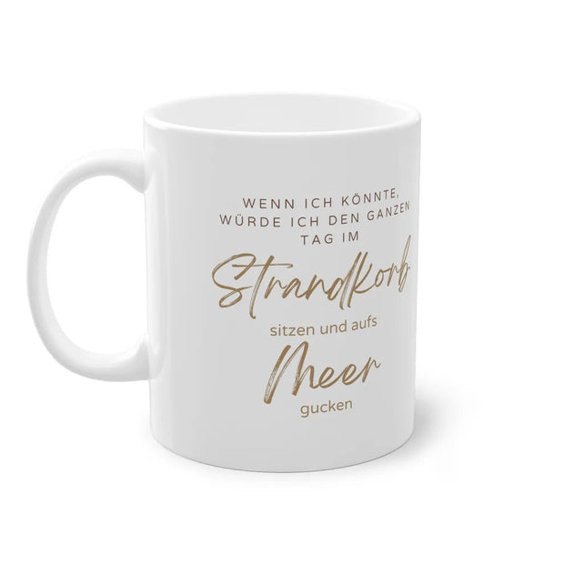 Tasse Spruchbild "aufs Meer gucken" ~ Mermainia® - Küstenliebe GmbH