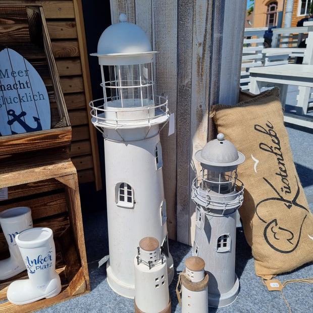 Kerzenhalter Leuchtturm Outdoor maritime Teelichthalter versch. Größen