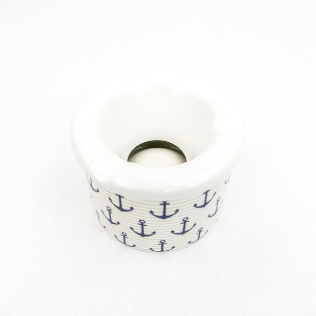 Aschenbecher Anker maritimer Sturmaschenbecher Porzellan 7cm - Küstenliebe GmbH