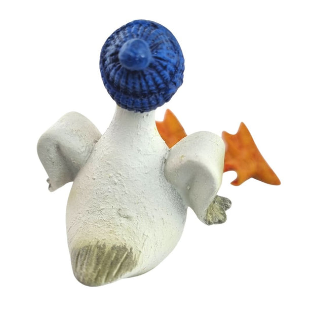 Deko Möwe maritime Dekofigur Kantensitzer mit Mütze - Küstenliebe GmbH