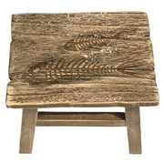 Dekohocker Hocker "Fischgräte" aus Holz - Küstenliebe GmbH