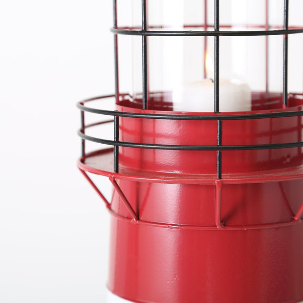 Kerzenhalter Leuchtturm maritimer Teelichthalter Metall 45cm 60cm 2er Set - Küstenliebe GmbH