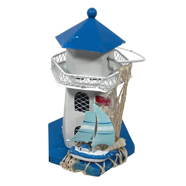 Leuchtturm maritimer Teelichthalter Segelboot - Küstenliebe GmbH