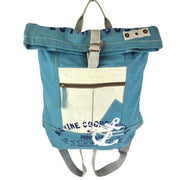 Maritimer Rucksack Backpack Jeans Canvas türkis - Küstenliebe GmbH