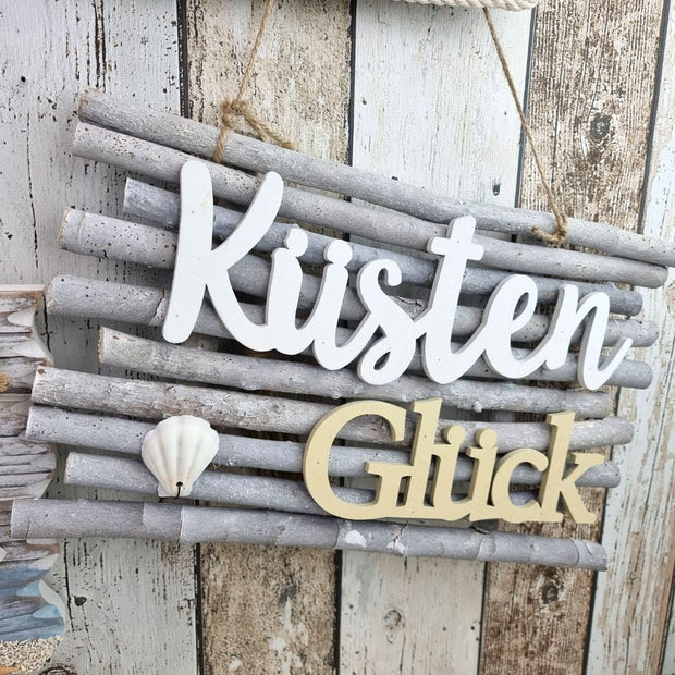 Maritimes Deko Schild Küstenglück Ankerplatz - Küstenliebe GmbH