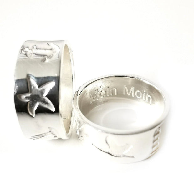 Silberpfeil Ring Moin Moin Damenring ~ Johnny Ahoi® - Küstenliebe GmbH