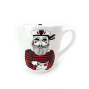 Tasse Jumbobecher Kaptitän Seemann 450ml verschiedene Farben - Küstenliebe GmbH