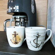 Tasse Jumbotasse Anker 480 ml maritimer Jumbobecher - Küstenliebe GmbH