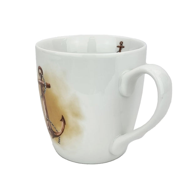 Tasse Jumbotasse Anker 480 ml maritimer Jumbobecher versch. Farben - Küstenliebe GmbH