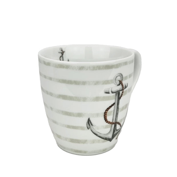Tasse Jumbotasse Anker 480 ml maritimer Jumbobecher versch. Farben - Küstenliebe GmbH