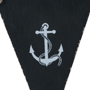 TRÖDELGESCHENK - Maritime Girlande Wimpelkette "Anker" - Küstenliebe GmbH