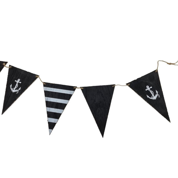 TRÖDELGESCHENK - Maritime Girlande Wimpelkette "Anker" - Küstenliebe GmbH