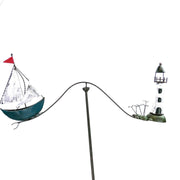 Wippe Schiff Leuchtturm Metall 127cm - Küstenliebe GmbH